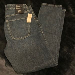 Gap 4/27R Mid Rise Slim Boyfriend Ankle Jeans - Stretch, Medium Wash